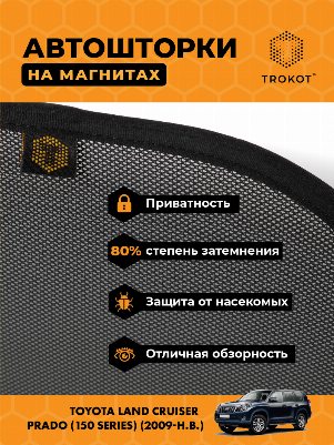 Toyota Land Cruiser Prado (150 Series) (2009-2013) Внедорожник 3 дв. Комплект на передние двери STANDART